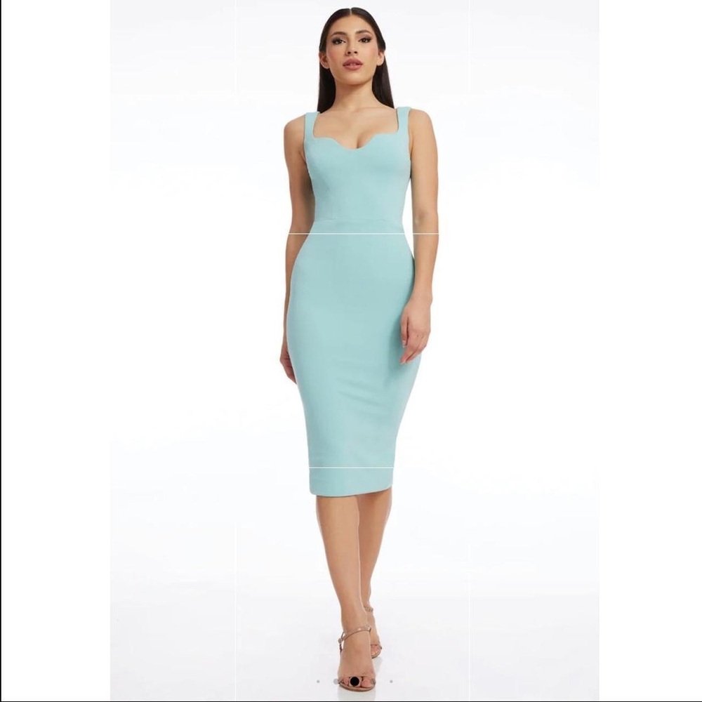 Elegant Aqua Dress